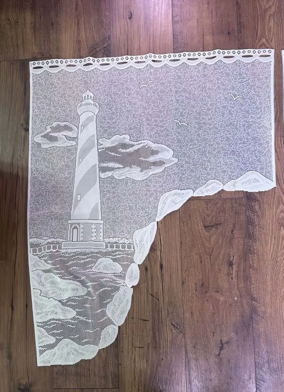 Heritage Lace Lighthouse White Lace Swag Curtain Pair